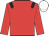 Red, black epaulets, white cap