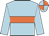 light blue, orange hoop, quartered cap