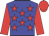 blue, red stars, red sleeves and cap