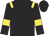 black, yellow epaulets and armlets