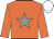 ORANGE, GREY star, WHITE cap