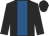 Black, royal blue stripe