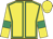 Yellow, emerald green seams and armlets