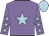 Mauve, light blue star, mauve sleeves, light blue stars and cap