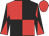 Red, black quarters, black arms, red diabolo, red cap