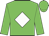 Green body, white diamond, green cap