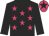 Black body, rose stars, black arms, rose cap, black star