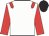 White body, red epaulettes, red arms, black cap