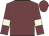 Garnet body, garnet arms, beige armlets, garnet cap