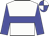 white, blue hoop, blue sleeves, blue cap, white quarters