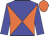 Big-blue body, orange diabolo, big-blue arms, orange cap