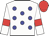 White body, big-blue spots, white arms, red armlets, red cap