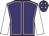 Purple, pink seams, white sleeves, purple cap, pink stars