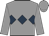 Grey, dark blue triple diamond
