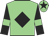 Light green, black diamond, black sleeves, light green armlets, light green cap, black star