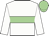 White, light green hoop, light green cap