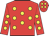 red, yellow spots
