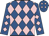 Royal blue and pink diamonds