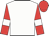 White, red sleeves, white armlets, red cap