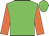 Big-green body, orange arms, big-green cap