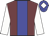Garnet body, big-blue stripe, white arms, big-blue cap, white diamond