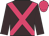 Brown body, rose cross sashes, brown arms, rose cap