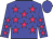 Big-blue body, rose stars, big-blue arms, rose stars, big-blue cap