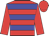 Red body, blue hooped, red arms, red cap
