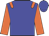 blue, orange sleeves and epaulettes