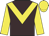 Brown, yellow chevron & sleeves, yellow cap