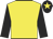 Yellow, black sleeves, black cap, yellow star
