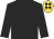 Black, gold cap, black spots
