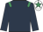 Dark blue, emerald green epaulettes, white cap, emerald green star