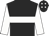 Black, white hoop, white sleeves, white diamonds on cap