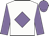White, mauve diamond & sleeves, mauve cap