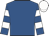 Royal blue, white hooped sleeves, white cap