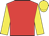 Red, yellow sleeves and cap