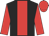Black, red stripe, red sleeves and cap