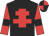 Black, red cross of lorraine, red sleeves, black armlets, black and red quartered cap