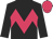 Black,cerise chevron hoop,cerise cap
