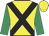 Yellow, black cross belts, emerald green sleeves