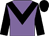 Mauve body, black chevron, black arms, black cap