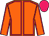 Orange body, rose seams, orange arms, rose seams, rose cap