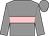 Grey, pink hoop, grey sleeves, grey cap