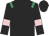 Black, emerald green epaulets, pink armlets