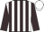 White, brown stripes, brown sleeves, white cap