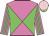 Neon pink, green diabolo, striped sleeves, pink cap, green visor