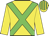 yellow, green cross belts, striped cap