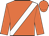 Orange, white sash