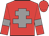 red, grey cross of lorraine, grey armlets, red cap